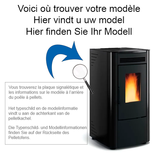 Ecoteck – Bougie résistance d'allumage pour poêle à granulé